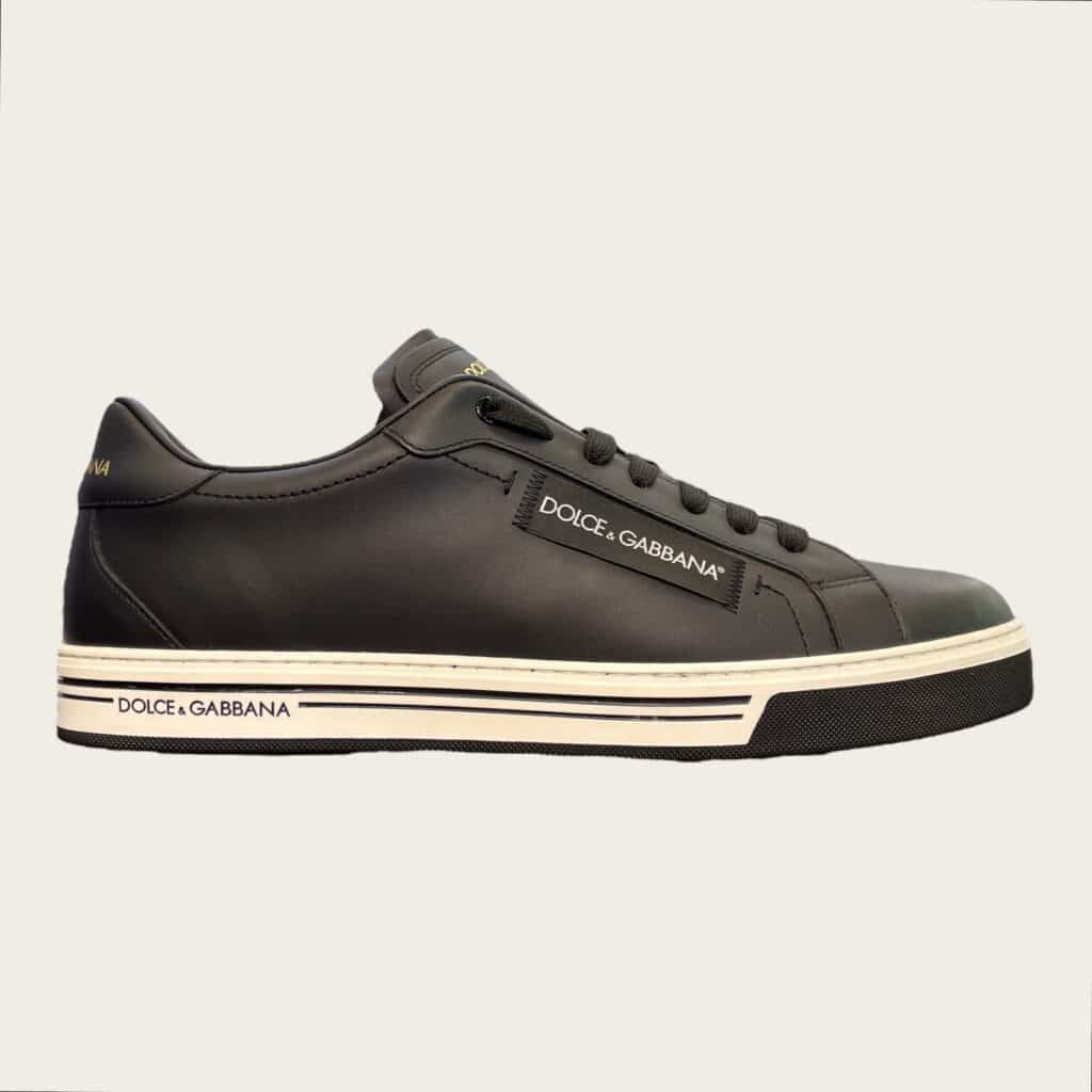 Dolce & Gabbana sneakers Portofino in pelle nera, 45.